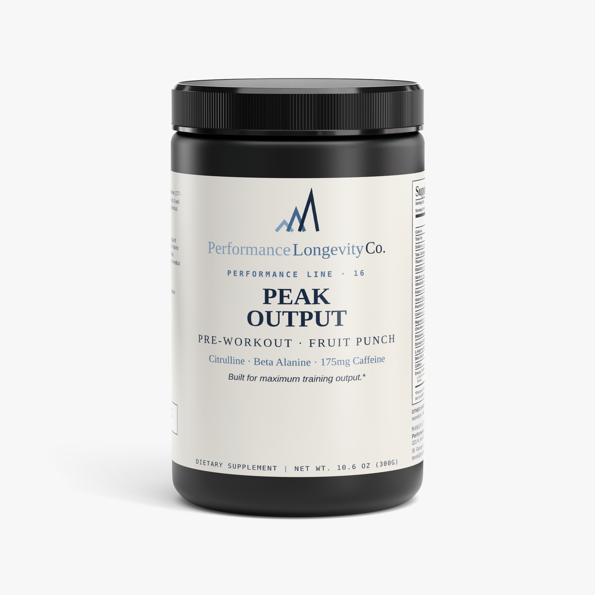 Peak Output Pre-Workout (Fruit Punch)