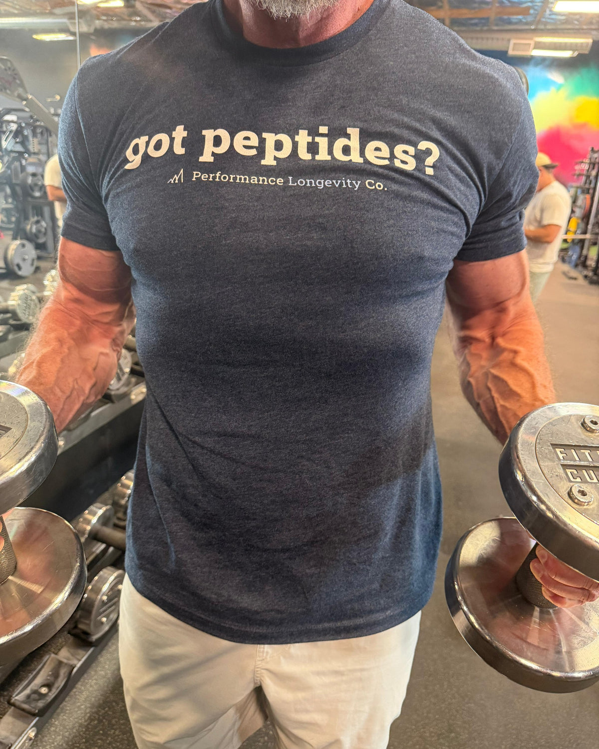 got peptides? tee, midnight navy